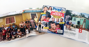 our client, Homes of Hope Int'l. featured in People Magazine's Collector's Edition of American Heroes edition