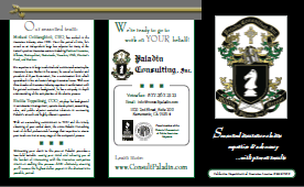 3-panel legal-sized brochure