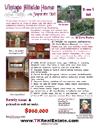 Real estate flyer, Corte Madera